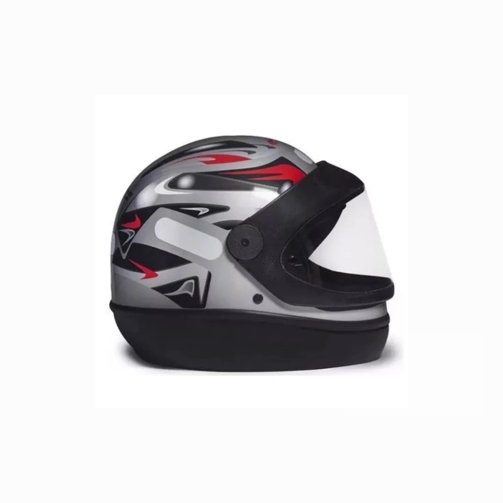 Capacete San Marino Cinza para Moto com Viseira Cristal | Conforto e Segurança